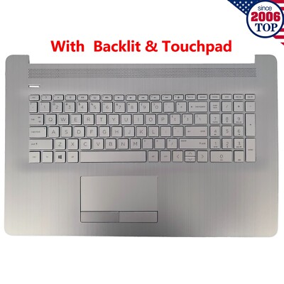 NEW HP 17-BY 17-CA Palmrest Backlit Keyboard Touchpad L92783-001