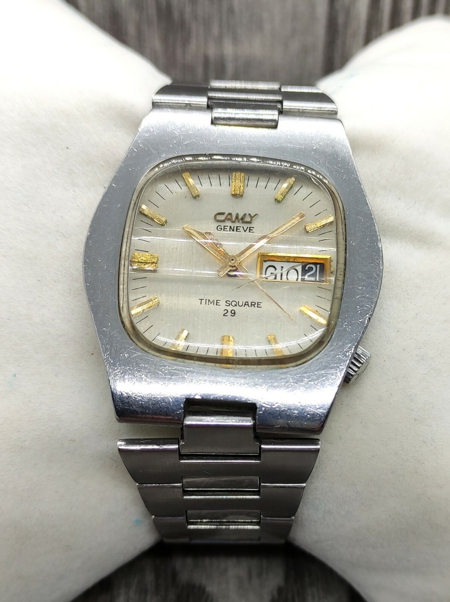 Vintage CAMY Geneve Time Square 29 Automatic 25 Jewels Men's Watch