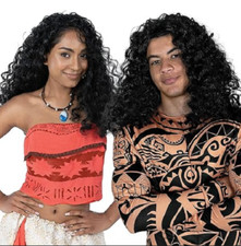 Adult Maui Wig Men s Women s Long Curly Polynesian Wig for Costumes Halloween