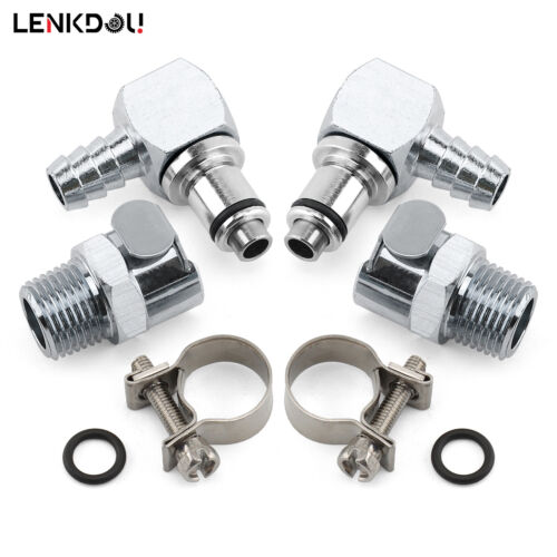 For Triumph Gas Fuel Line Hose Pump Metal Quick Release Disconnect Coupling Set - Picture 5 of 11