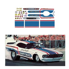 Soapy Sales Challenger Funny car decal 1/64 scale AFX Tyco Lifelike Autoworld