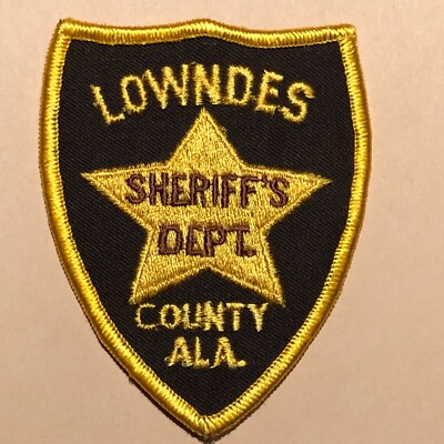 AL Vintage Lowndes County Alabama Sheriff Patch