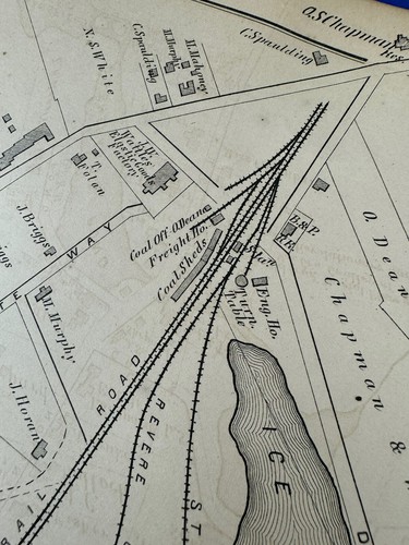 1876 CANTON, MA Map Details Businesses, Residents, Historical, Schools, Churches - Picture 11 of 20