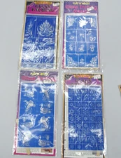 Lot Armour Products Rub N Sketch Glass Etching Kit Ducks Wheat Flower Christmas