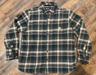 Men’s Carhartt Relaxed Fit Fleece Lined Heavy Longsleeve Flannel Button Shirt XL