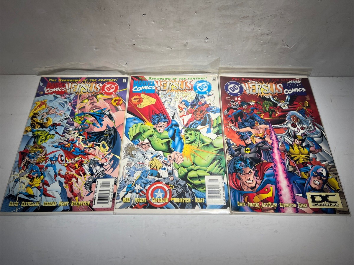 DC versus Marvel Comics #2-4 1996 First Print Marz Jurgens Neary
