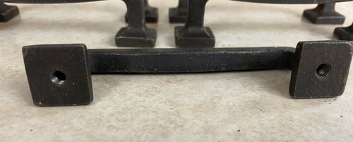 Cabinet Drawer/Door Pull Handle Forged Rustic Wrought Iron 4.25" Lot Of 5 USED - Bild 4 von 4