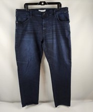 Mavi Jeans Mens 40x31 Zach Straight Leg Mid Rise Medium Blue Denim Cotton