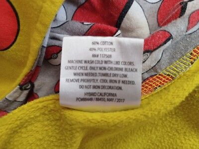 Pokemon Boys' Size XS Pikachu Zip-Up Jacket Hoodie Sweatshirt Logo