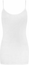 Womens Vest Tops Plus Size Strappy Tank Top Ladies Stretchy Cami Bodycon Jersey