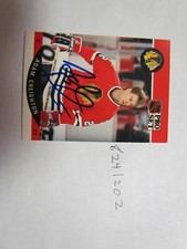 1990 1991 Pro Set  Adam Creighton signed NHL Hockey Card 3