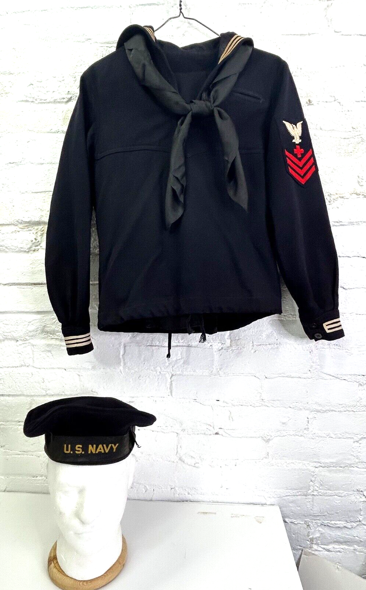 Vintage US Navy Hospital Corpsman 1st Class Dress Blue Uniform