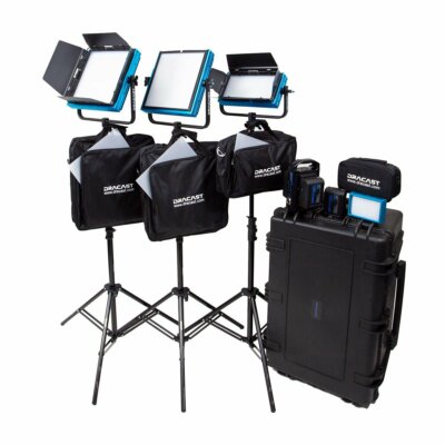 Dracast Plus Series Bi-Color 4-Light ENG Kit with V-Mount and Gold Mount Batt...