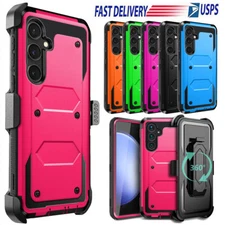 For Samsung S25+ S24 S23 FE S22 Ultra 5G Case & Clip Belt Shockproof Phone Cover