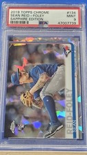 Sean Reid-Foley - 2019 Topps Chrome Sapphire RC   PSA 9