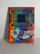 2022 Select Football Rookie Swatches Red Prizm zamir white raiders rc