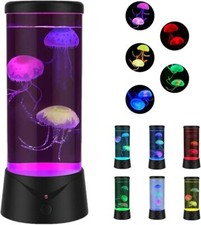 Jellyfish LED Aquarium Fish Tank Mood Lamp Home Decor for Kids Men Women