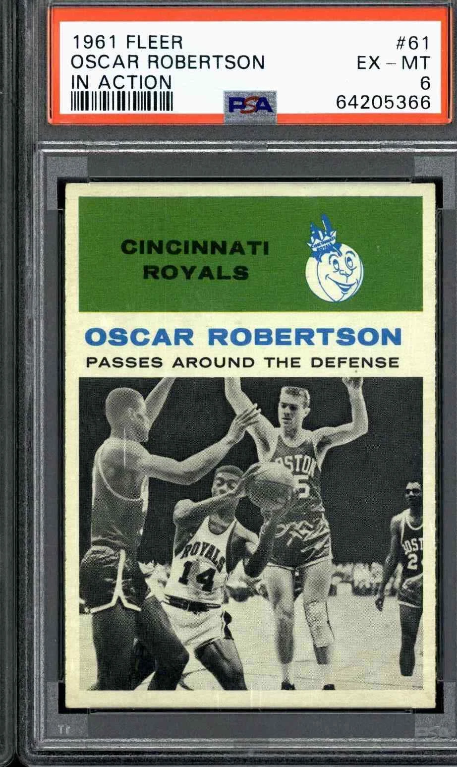 1961 Fleer #61 Oscar Robertson - PSA 6 (Centered)