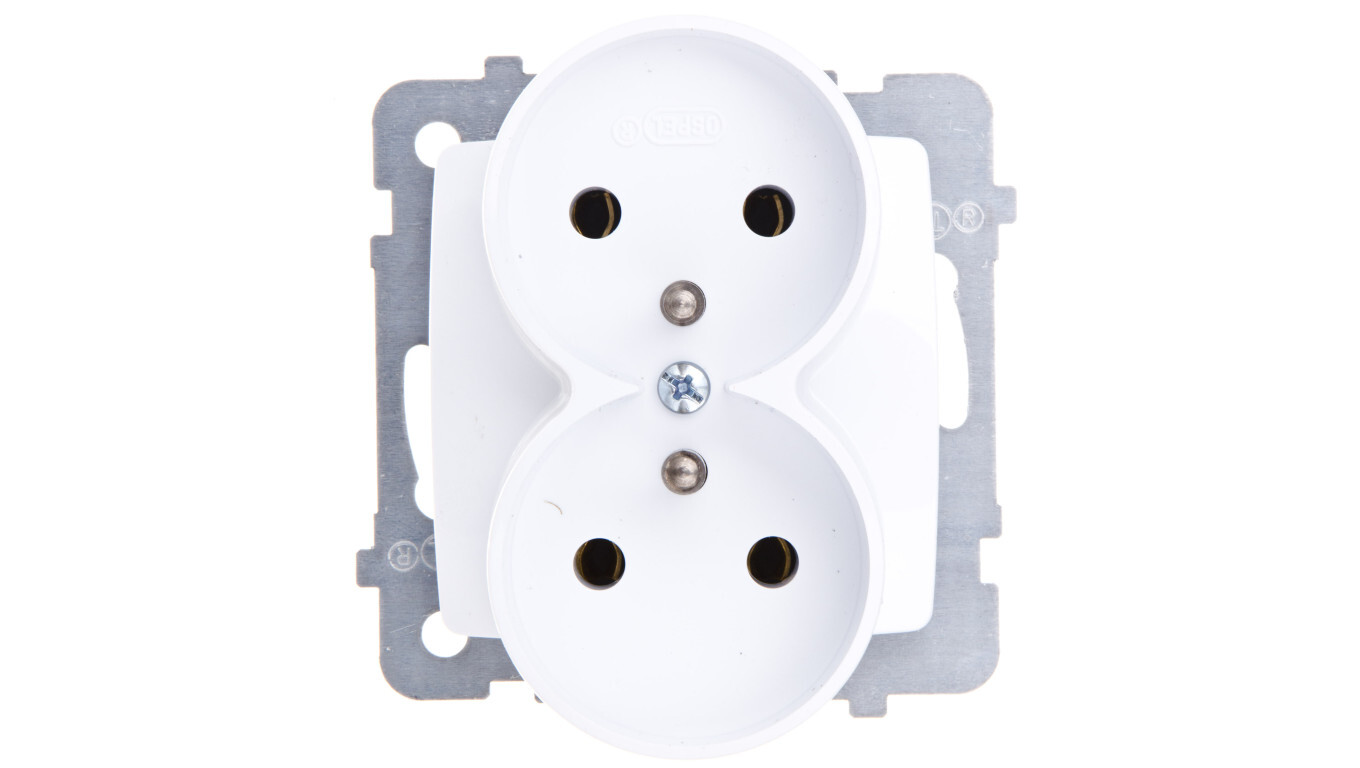KARO Double socket z / u white GP-2SRZ / m / 00 /T2UK