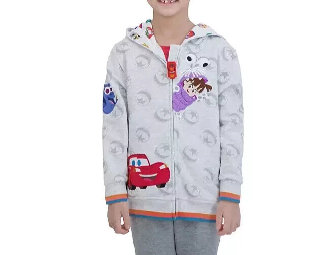 ALEXANDER MCQUEEN Felpa con cappuccio e zip bambino Disney Pixar taglia 7
