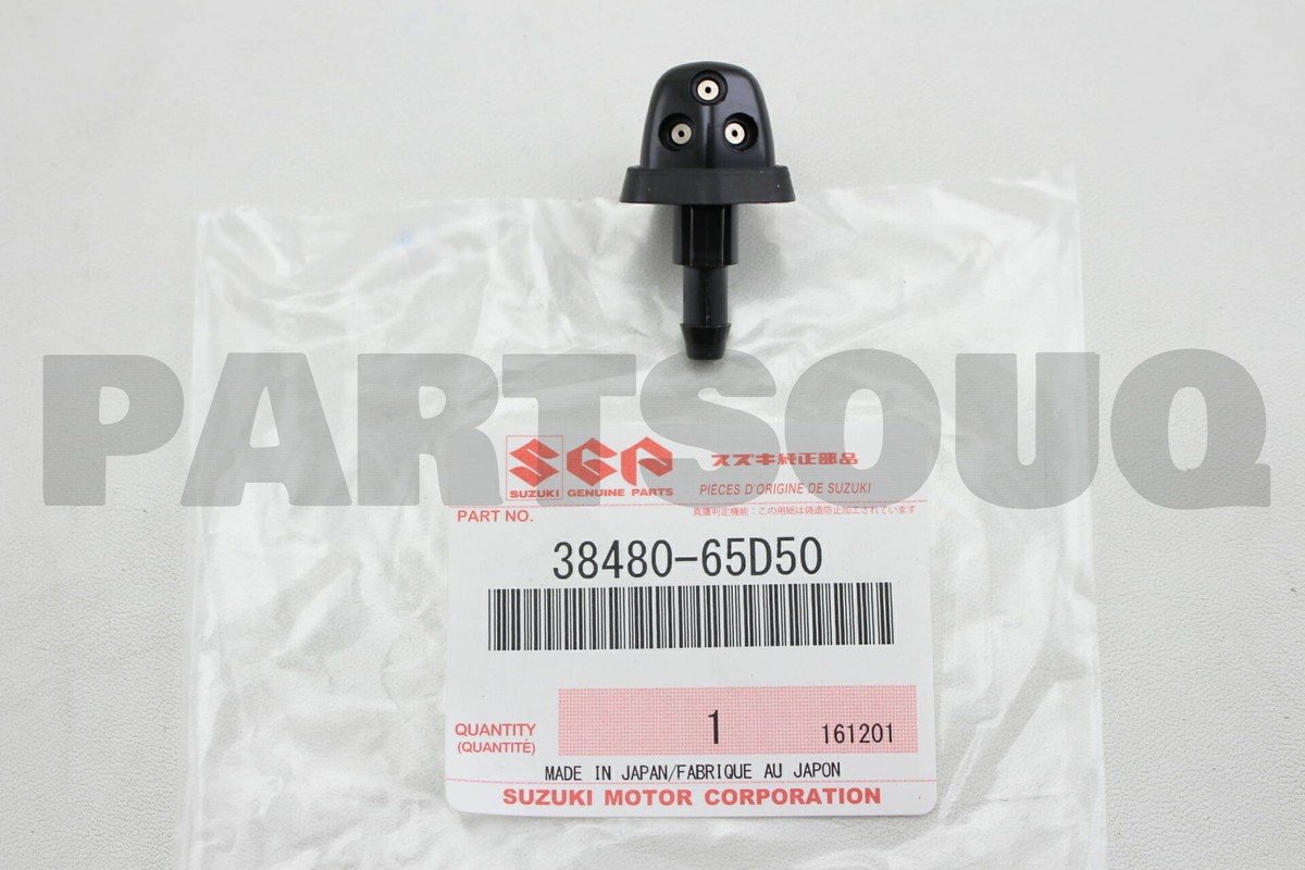 Suzuki Genuine Nozzle, Washer 3848065D50 38480-65D50 | Front | OE