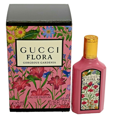 Gucci Flora Gorgeous Gardenia 0.16oz Eau De Parfum Mini New In Box