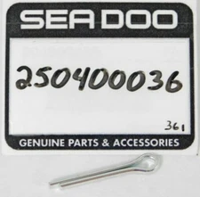 1 NEW Genuine Seadoo OEM Factory COTTER PIN Stock Part OEM 250400036 Sea Doo NOS