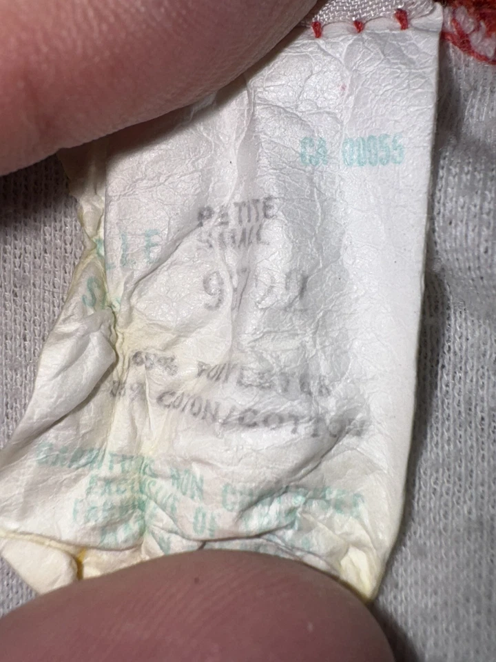 Vestido Camisón Goofy Vintage Años 80 Walt Disney Rojo Borde Terry Tela Pequeño Foto 4 de 4