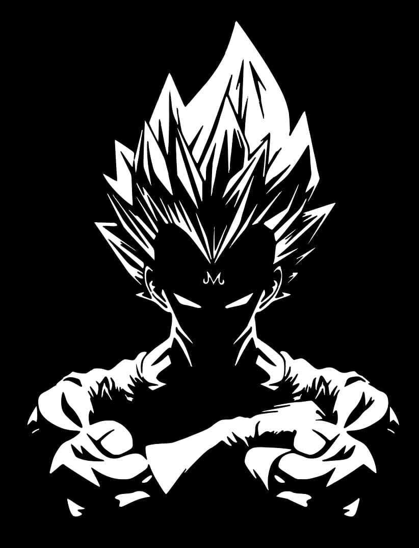 Vinil decorativo Dragon Ball, Vegeta