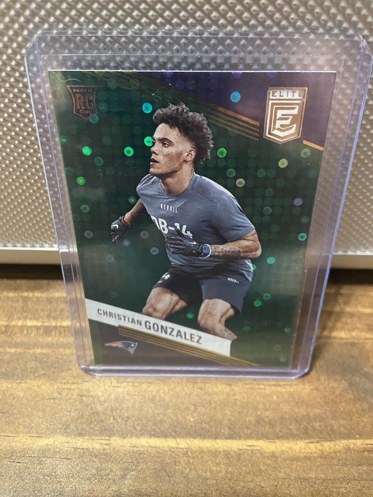 2023 Panini Donruss Elite - Rookies Green Disco #120 Christian Gonzalez (RC)