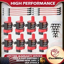 For Chevy Silverado GMC LS1 LS3 4.8 5.3L D585 UF262 Ignition Coils + Spark Plug