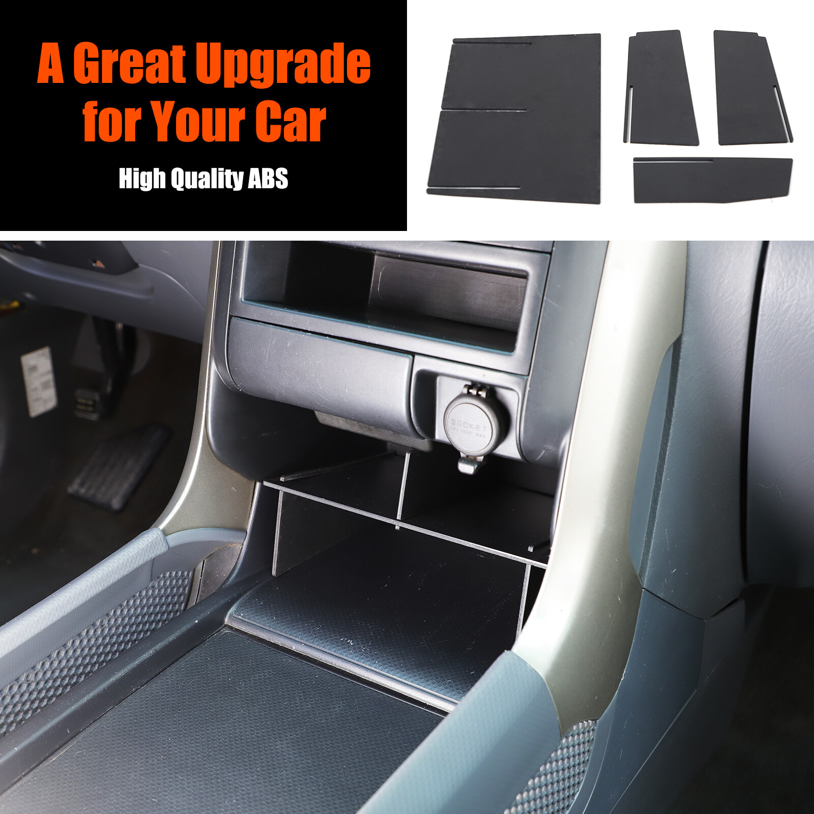 Center Console Dash Storage Box Tray Insert Divider For Honda Pilot 2003-2008