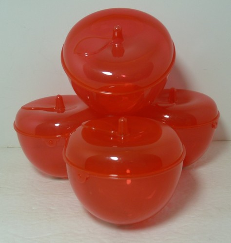 Set of 4 Target Bullseyes Playground Apple Storage Boxes NEW - Picture 1 of 4