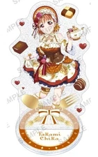 Acrylic stand/acrylic panel CHIKA TAKAMI (Aqours Valentine ver.) Kirarin