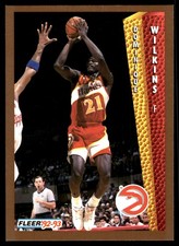Dominique Wilkins 1992-93 Fleer #8 Hawks NBA READ FREE SHIPPING AutographDen
