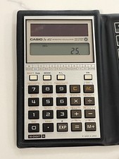 Vintage 1984 Casio FX-451M Solar Power Scientific Calculator w/ Case - Works