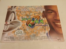 SPACE JAM Movie Cinema Mini Quad Poster 96 Bugs Bunny Michael Jordan basketball