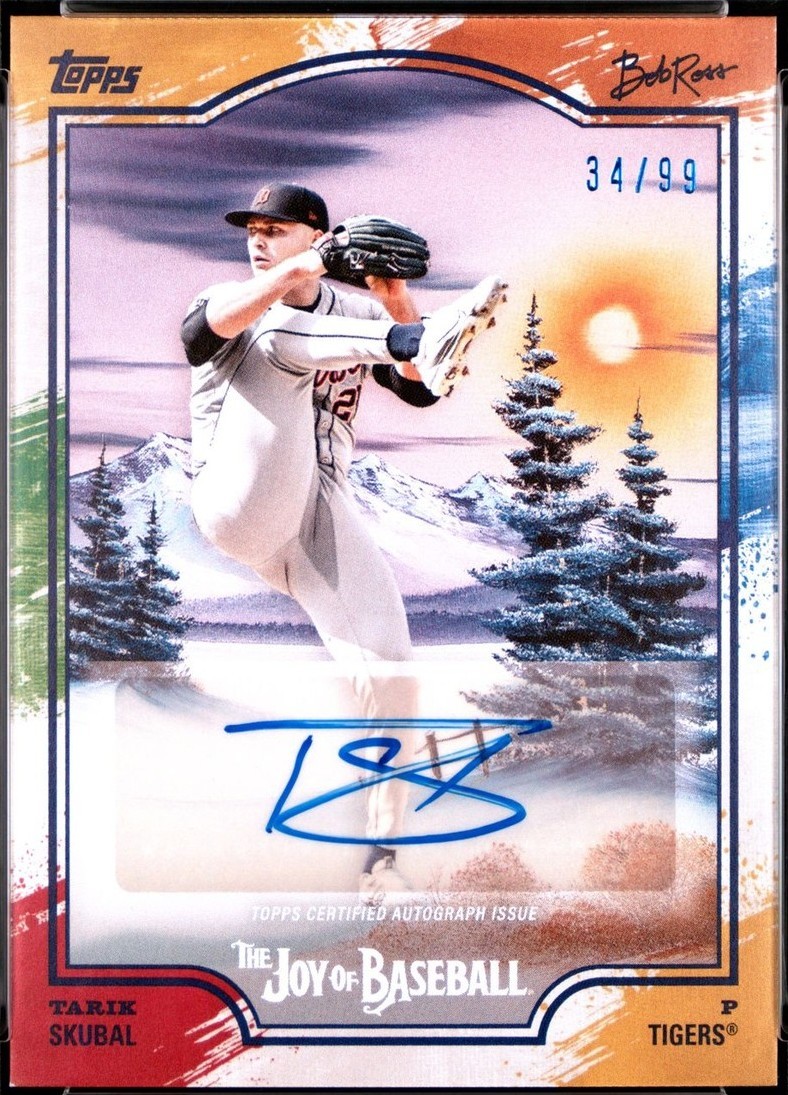 2025 Topps X Bob Ross the Joy of Baseball - Tarik Skubal #47H