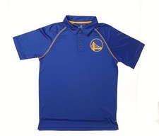 Golden State Warriors Fb Strong Alone Poly Polo Ss Mens Blue M