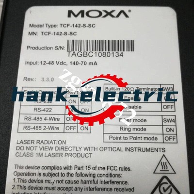 MOXA TCF-142-S-SC Industrial Switch Module Version 3.3 Brand New FedEx or DHL