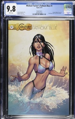 Michael Turner s Fathom Blue #1 Aspen 6/15 Michael Turner Cover I Century 9.8