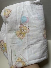 Vintage 1985 Gibson Baby Crib Sheet koala Balloons Nursery Bedding Fitted Sheet