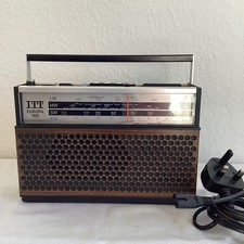 Vintage ITT Europa 100 Portable Radio, 4 Band, Battery & Mains Tested Working