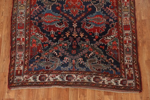 Ancien Légumes Teinture Traditionnel Tapis 4x7 Noués à la Main Laine Géométrique - Photo 6 sur 21