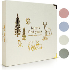 Keepsake Baby Memory Book for Boys and Girls   Timeless First 5 Year Baby Book  