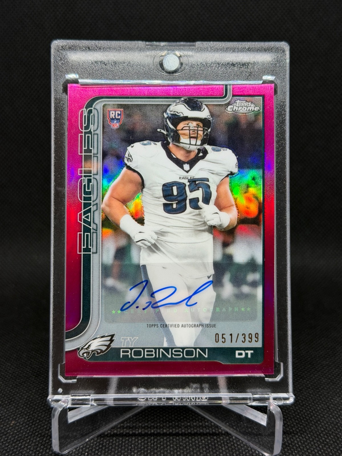 TY ROBINSON 2025 Topps Chrome Pink Refractor Rookie Auto /399 #RRA-TYR