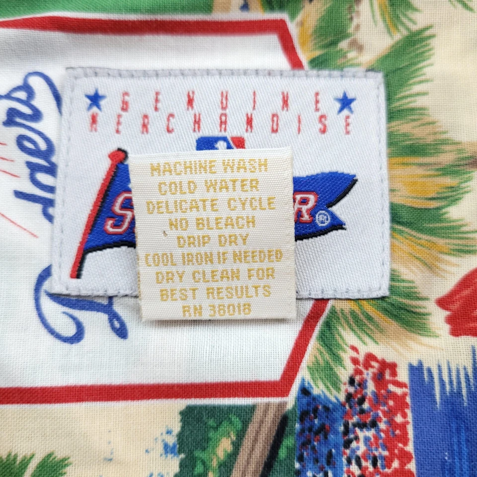 Camisa de los Dodgers de Los Ángeles para Hombres 2XL MLB Béisbol Aloha Estampado Completo Hawaiano Foto 4 de 4