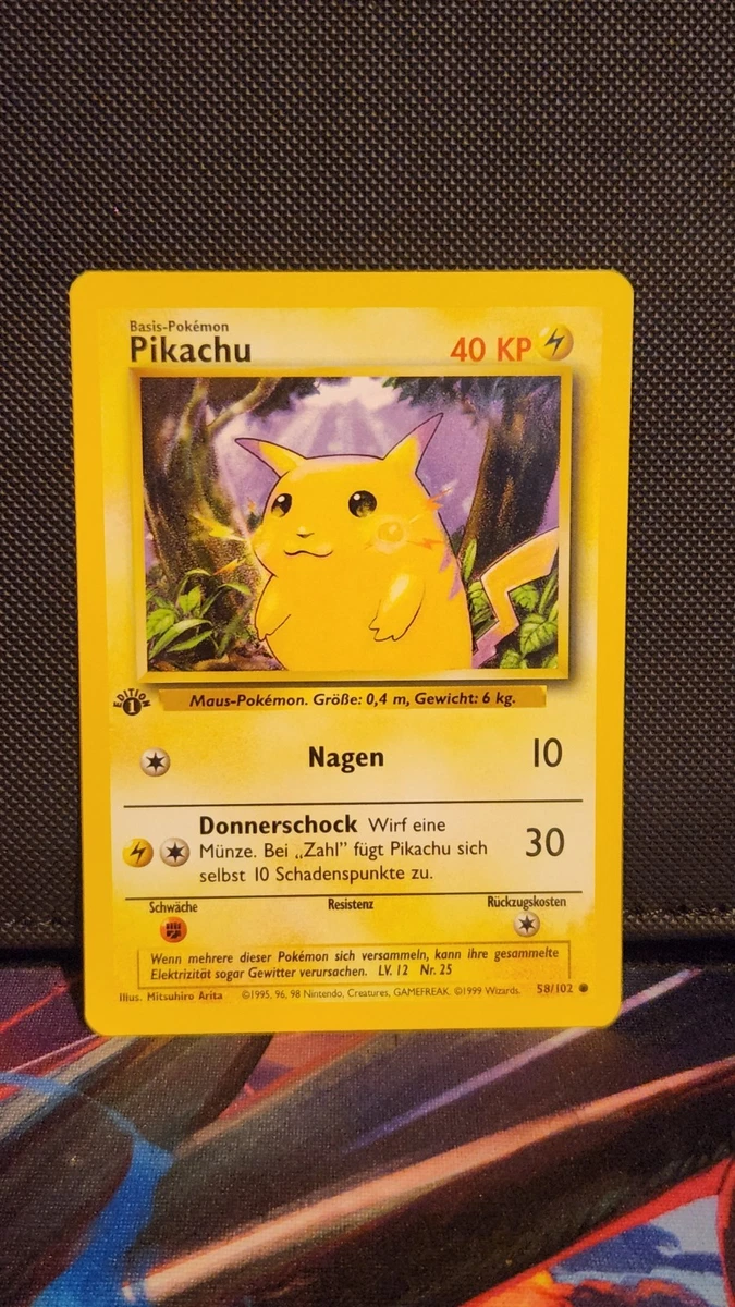 Pikachu Pokémon TCG German Individual Collectible Card Games for