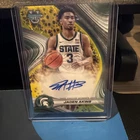 2024-25 Bowman Best U Jaden Akins Gold Laser Auto SSP RC #/75 MSU B24-JAK