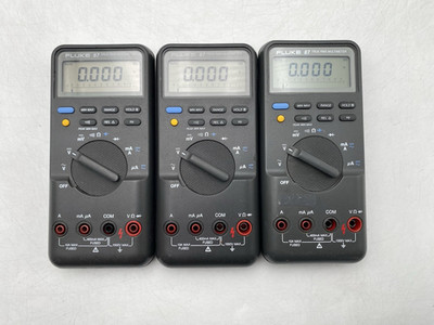 Lot of 3 Fluke 87 True RMS Digital Multimeter | No Test Leads